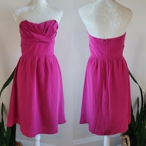 Lulakate "Ella" Matte Silk Strapless Dress